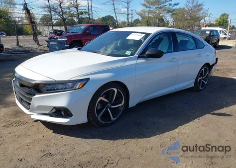 2022 Honda Accord Sport from USA, damaged, VIN 1HGCV1F38NA063601